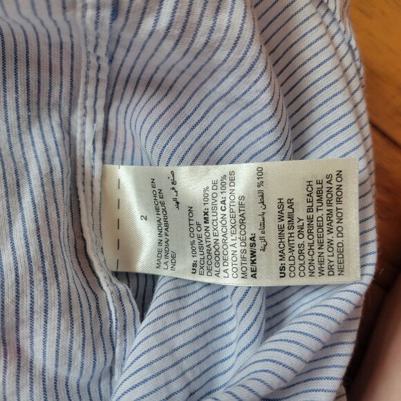 Chicos Embroidered Tunic Top W/ Tassels & Beading - Size 2 Large - Picture 8 of 8